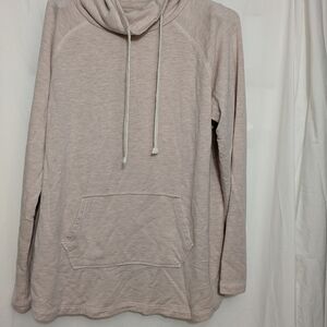 Cozy Beige Hoodie with Front Pocket